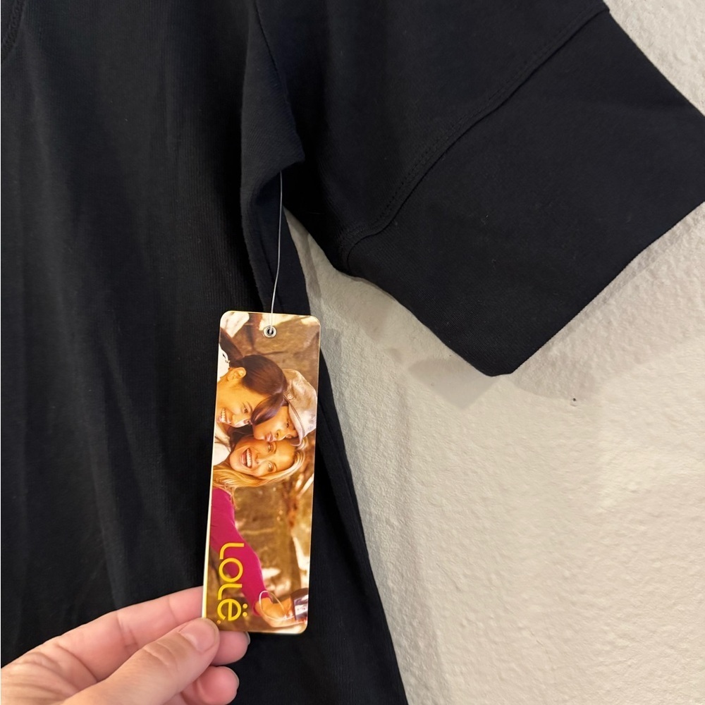 Lolë Black Short Sleeve Dress size Medium - Picture 3 of 10